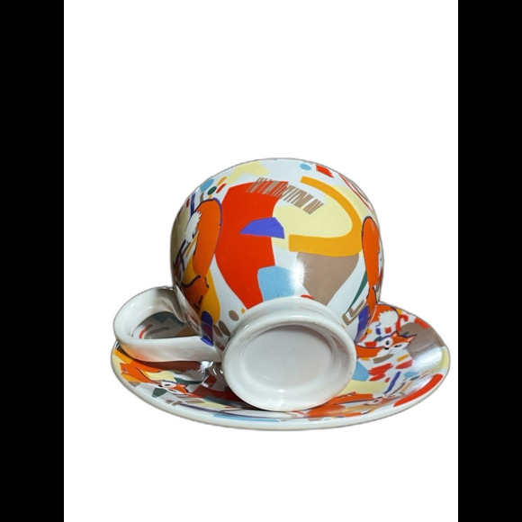 What the fox teacup and saucer funny modern tea time set for sarcastic birthday - Picture 7 of 9